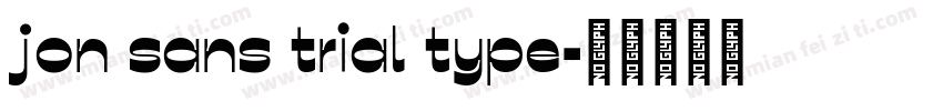 jon sans trial type字体转换